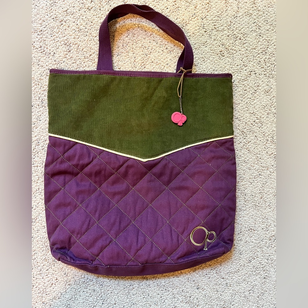 Vtg OP Ocean Pacific Quilted Tote Bag